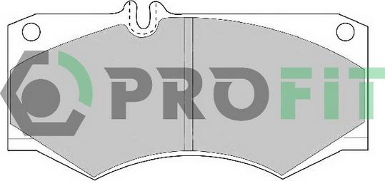 Profit 5000-0239 - Тормозные колодки, дисковые, комплект autospares.lv