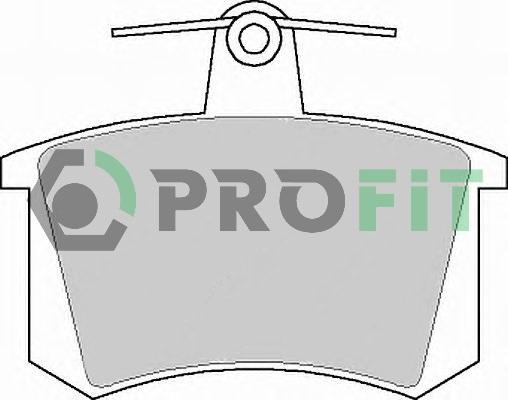 Profit 5000-0222 - Тормозные колодки, дисковые, комплект autospares.lv