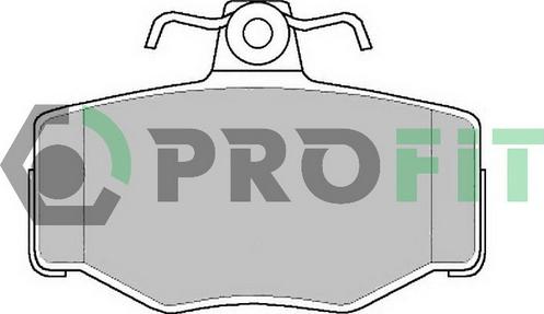 Profit 5000-0707 - Тормозные колодки, дисковые, комплект autospares.lv