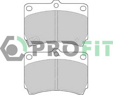 Profit 5000-0715 - Тормозные колодки, дисковые, комплект autospares.lv