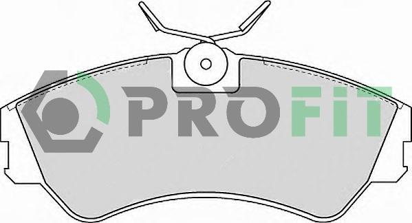 Profit 5000-0785 - Тормозные колодки, дисковые, комплект autospares.lv