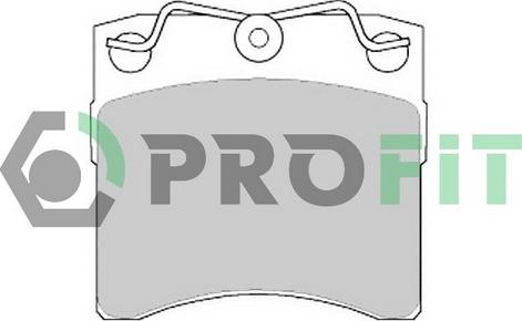 Profit 5000-0722 - Тормозные колодки, дисковые, комплект autospares.lv