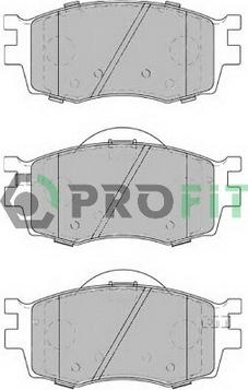 Profit 5000-1905 C - Тормозные колодки, дисковые, комплект autospares.lv