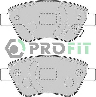 Profit 5000-1920 - Тормозные колодки, дисковые, комплект autospares.lv