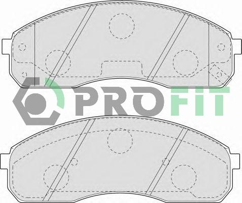 Profit 5000-1595 - Тормозные колодки, дисковые, комплект autospares.lv