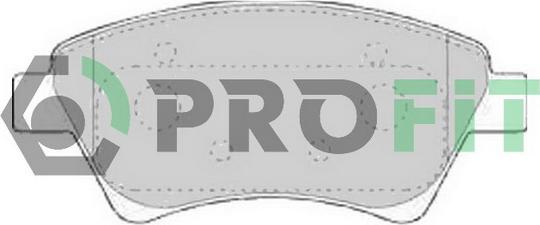 Profit 5000-1544 - Тормозные колодки, дисковые, комплект autospares.lv