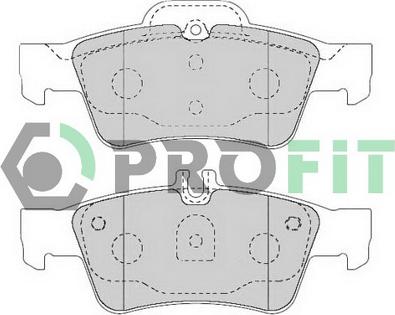 Profit 5000-1526 - Тормозные колодки, дисковые, комплект autospares.lv