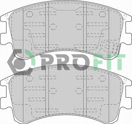 Profit 5000-1619 - Тормозные колодки, дисковые, комплект autospares.lv