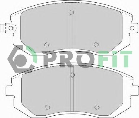 Profit 5000-1639 - Тормозные колодки, дисковые, комплект autospares.lv