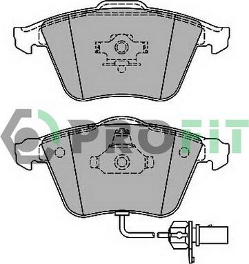 Profit 5000-1629 - Тормозные колодки, дисковые, комплект autospares.lv