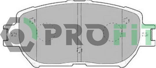 Profit 5000-1620 - Тормозные колодки, дисковые, комплект autospares.lv