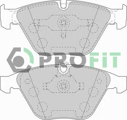 Profit 5000-1628 C - Тормозные колодки, дисковые, комплект autospares.lv