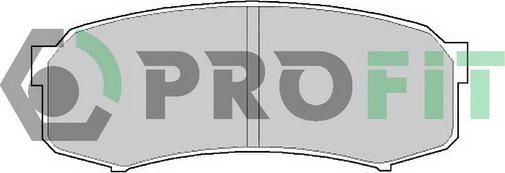 Profit 5000-1021 C - Тормозные колодки, дисковые, комплект autospares.lv