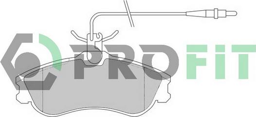 Profit 5000-1112 - Тормозные колодки, дисковые, комплект autospares.lv