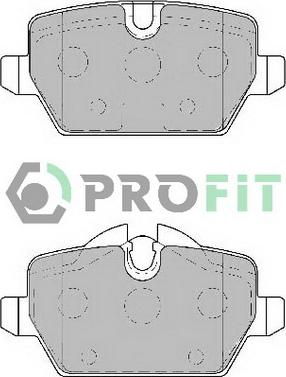 Profit 5000-1806 C - Тормозные колодки, дисковые, комплект autospares.lv