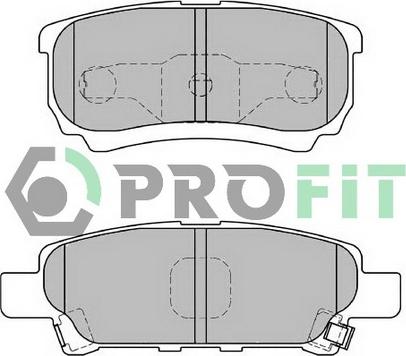 Profit 5000-1839 - Тормозные колодки, дисковые, комплект autospares.lv