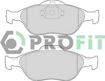 Profit 5000-1394 C - Тормозные колодки, дисковые, комплект autospares.lv