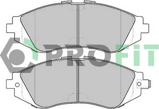 Profit 5000-1369 C - Тормозные колодки, дисковые, комплект autospares.lv