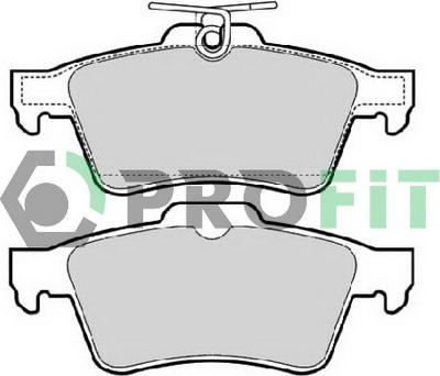 Profit 5000-1766 - Тормозные колодки, дисковые, комплект autospares.lv