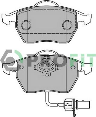 Profit 5000-1717 - Тормозные колодки, дисковые, комплект autospares.lv