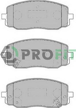 Profit 5000-1783 - Тормозные колодки, дисковые, комплект autospares.lv