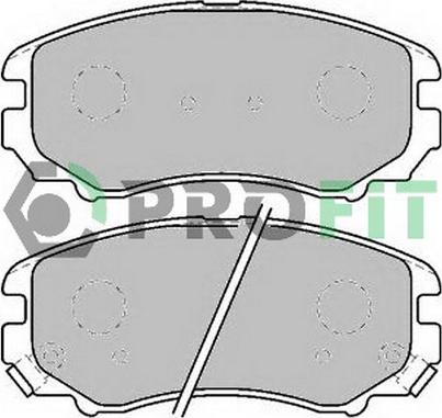 Profit 5000-1733 - Тормозные колодки, дисковые, комплект autospares.lv