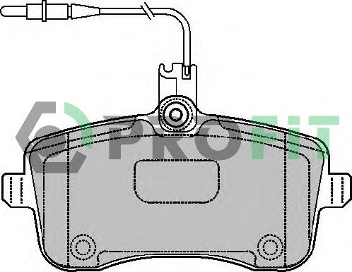 Profit 5000-1725 - Тормозные колодки, дисковые, комплект autospares.lv