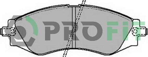 Profit 5000-2049 - Тормозные колодки, дисковые, комплект autospares.lv