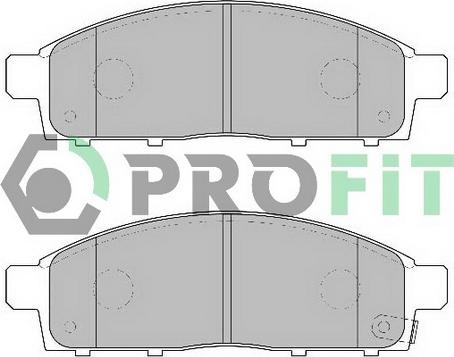Profit 5000-2016 - Тормозные колодки, дисковые, комплект autospares.lv