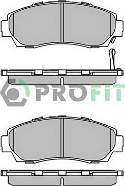 Profit 5000-2010 C - Тормозные колодки, дисковые, комплект autospares.lv