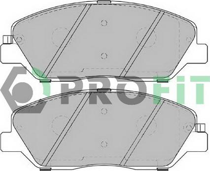 Profit 5000-2018 C - Тормозные колодки, дисковые, комплект autospares.lv