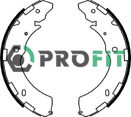 Profit 5001-4052 - Комплект тормозных колодок, барабанные autospares.lv