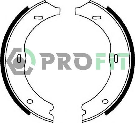 Profit 5001-4003 - Комплект тормозных колодок, барабанные autospares.lv