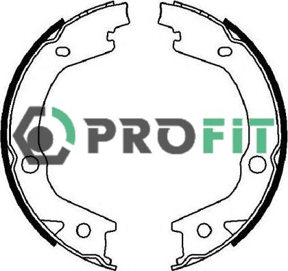 Profit 5001-4021 - Комплект тормозных колодок, барабанные autospares.lv