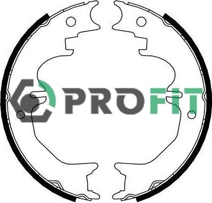 Profit 5001-4120 - Комплект тормозных колодок, барабанные autospares.lv