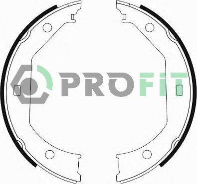 Profit 5001-0585 - Комплект тормозных колодок, барабанные autospares.lv