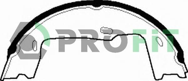 Profit 5001-0227 - Комплект тормозных колодок, барабанные autospares.lv
