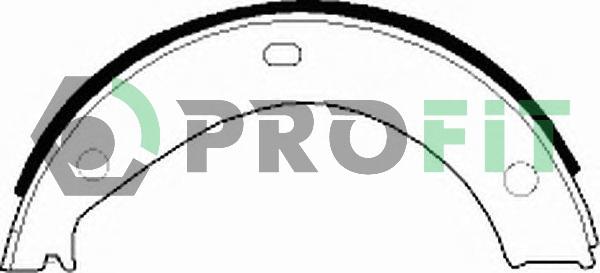 Profit 5001-0272 - Комплект тормозных колодок, барабанные autospares.lv