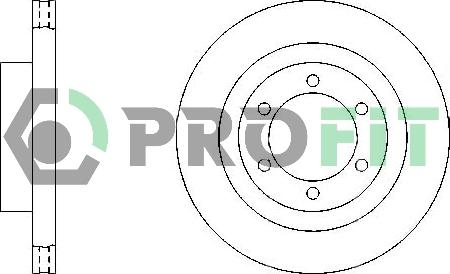 Profit 5010-0444 - Тормозной диск autospares.lv