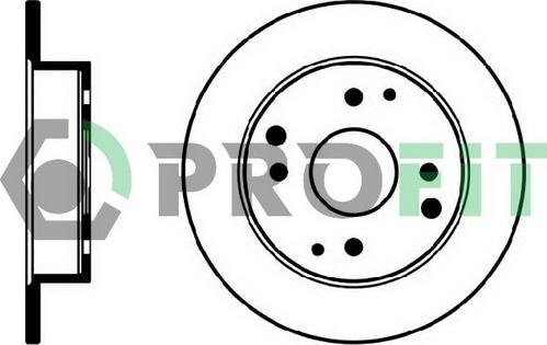 Profit 5010-0565 - Тормозной диск autospares.lv