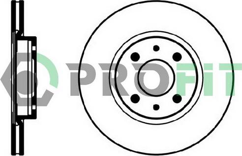 Profit 5010-0521 - Тормозной диск autospares.lv
