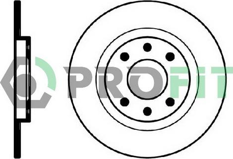 Profit 5010-0051 - Тормозной диск autospares.lv