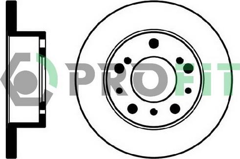 Profit 5010-0063 - Тормозной диск autospares.lv