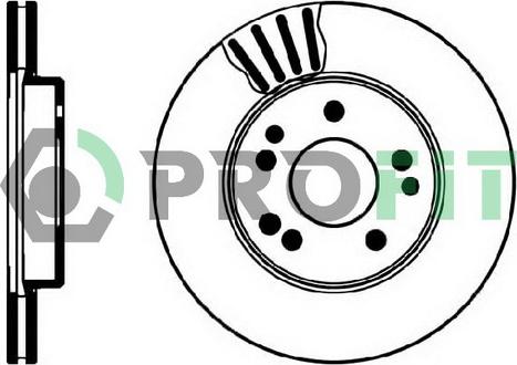 Profit 5010-0181 - Тормозной диск autospares.lv