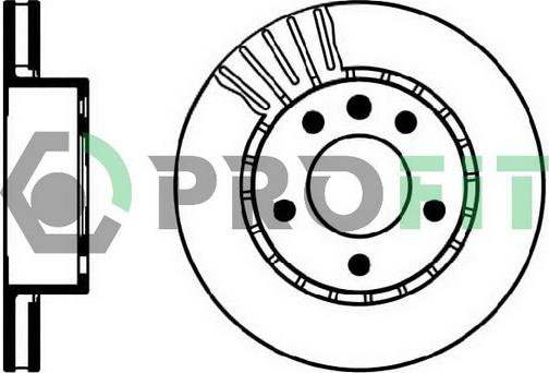 Profit 5010-0188 - Тормозной диск autospares.lv
