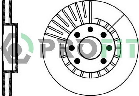 Profit 5010-0206 - Тормозной диск autospares.lv