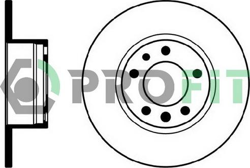 Profit 5010-0210 - Тормозной диск autospares.lv