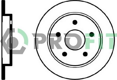 Profit 5010-0232 - Тормозной диск autospares.lv
