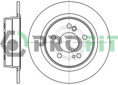 Profit 5010-0224 - Тормозной диск autospares.lv