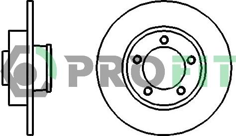 Profit 5010-1498 - Тормозной диск autospares.lv